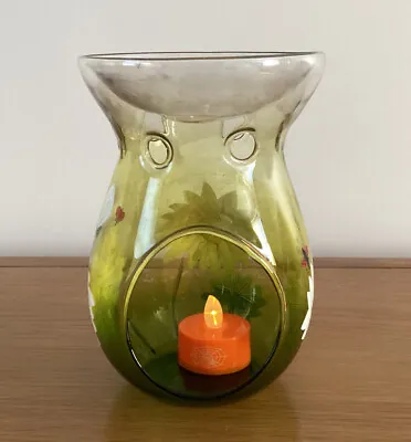 Yankee Candle Hand Painted Glass Wax Melt  Oil Burner. Very Different And Cool • £12.99