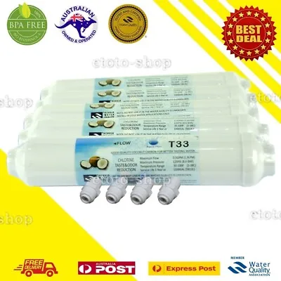 5 X In Line Carbon Fridge Water Filters | Inline Filter LG Samsung Westinghouse • $37.95