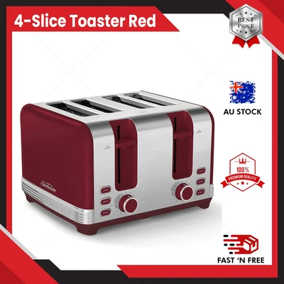 $83.99 • Buy Chic Bread Toaster 4 Slice Electric Self Centering Wide Slots QuickCheck Toaster