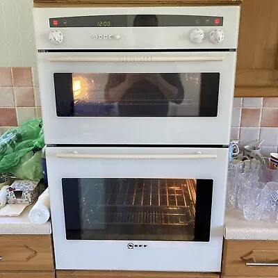 NEFF DOUBLE OVEN BUILT IN GWO. Model B-AP54-8 • £10