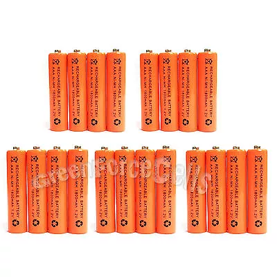 20 Pcs AAA 1800mAh NiMH 1.2V Rechargeable Battery Cell RC MP3 Orange US Stock • $17.96