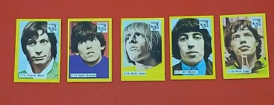 The Rolling Stones Set Of 5 1967 Holland Matchbox Labels Music Trading Cards • $186.75