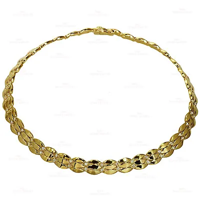 CARTIER Diamond 18k Yellow Gold Link Necklace Box Papers • $18000