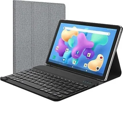 Tablet 2024 Newest Android Tablet 10 Inch Quad-Core 5G WiFi Tablet With Keyboard • $19.20