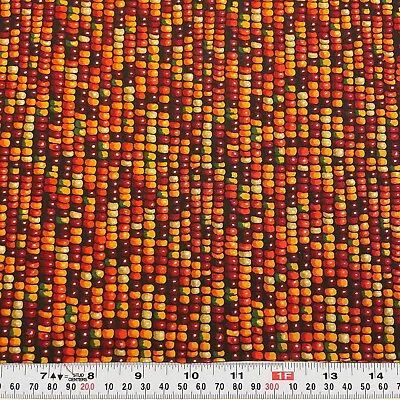 Corn Harvest Springs Creative Cotton Fabric Remnant 15  X 43  • $3.75