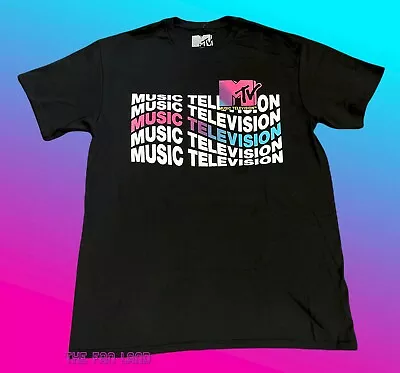 New MTV Wave 80s I Want My Music Logo Mens Vintage Concert T-shirt • $21.95