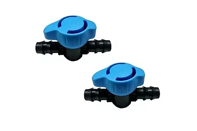 XerXes 3/4 In. In-Line Water Pipe Barbed Plastic Shut-Off Valve - 2 Units • $11.99