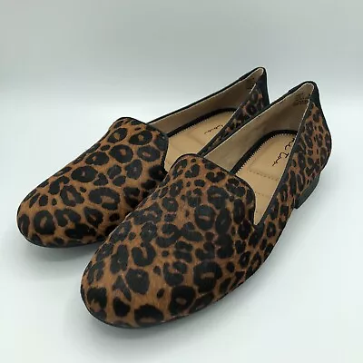 Women's Me Too Yale Jaguar Genuine Cow Hair Slip On Loafers Size 9M • $45