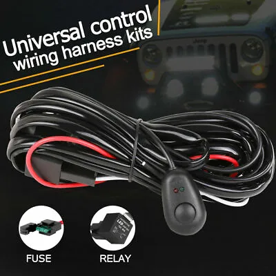 $15.15 • Buy Wiring Loom Harness Kit Fuse Relay Switch 40A 12V For LED Work Driving Light Bar