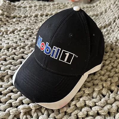 Mobil1 Black Baseball Cap Hat Adjustable Men’s NWOT • $18.95