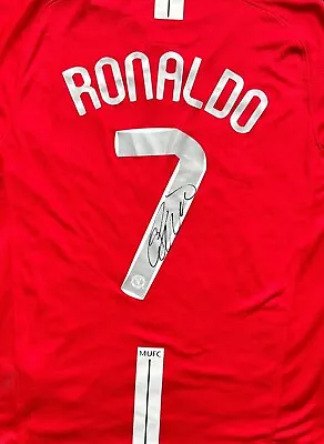 Authentic Hand Signed Cristiano Man Utd Shirt - COA S • £29.99
