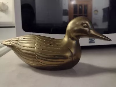 Unique Gold Colored  Metal Duck Table Top Decor. Rustic! • $26