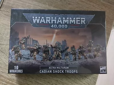 Games Workshop  Warhammer 40K Astra Militarum Cadian Shock Troops BNIB • £20