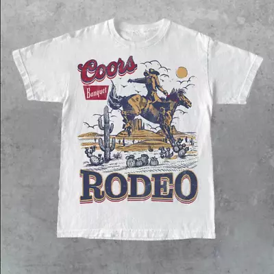 Coors Rodeo 90s Cowboy T-Shirt Vintage Western Shirt Retro Coors Shirt • $17.99