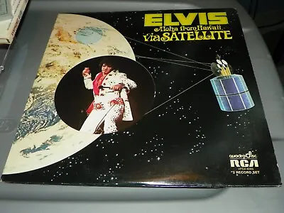 Elvis Presley  Aloha From Hawaii Via Satellite  LP RCA Quad Die-Cut NICE-FREE CD • $33