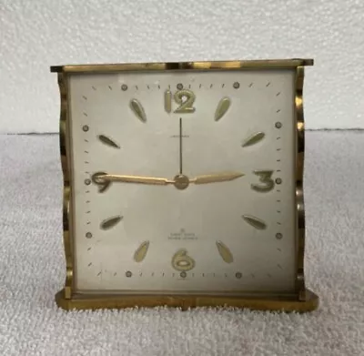 Vintage Small Desk Alarm Clock Jaccard Freres France 7 Jewels Does Not Work  • $20