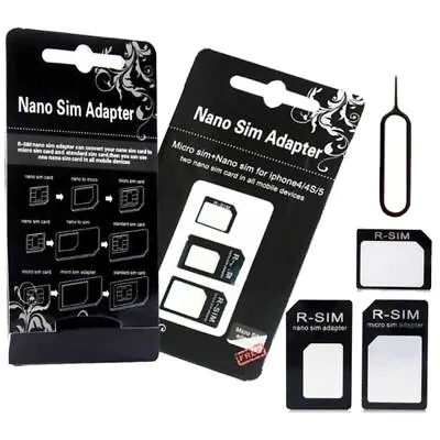 2Sets Micro Nano SIM Card To Standard Adapter Adaptor Converter Set For IPhone • $1.29