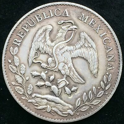 1891 MEXICO 8 Reales Silver Rare Old Antique Mexican Silver Coin • $10.50