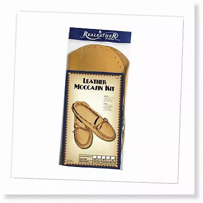 Golden Tan Moccasin Kit - Size 10/11 DIY Craft Set For Stylish Footwear • $95.99