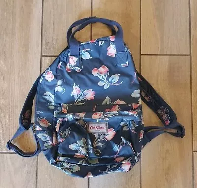 Cath Kidston Floral Backpack Rucksack Blue • £9.75