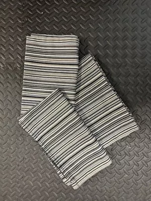 IKEA - 3 X Oblong Cushion Covers - Grey Stripe - 39cm By 65cm - Free P&P • £7.99