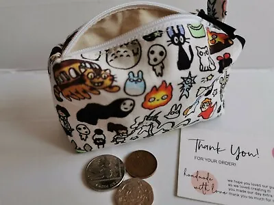 £6.20 • Buy Studio Ghibli Totoro Catbus Zip Coin Purse / Earphone Case Cotton  Lined 