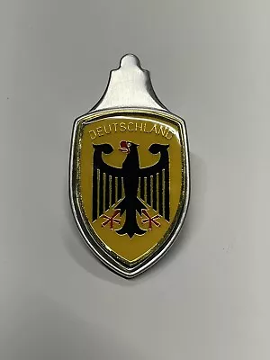 Vw Bug Hood Crest Eagle Design Fits Any Beetle Sedan Or Convertible With Base. • $29.95