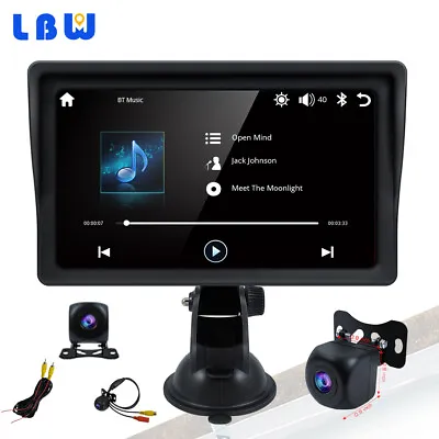 Portable 7 Inch HD Touch Screen Car Radio CarPlay Screen Android Auto Bluetooth • $100.04