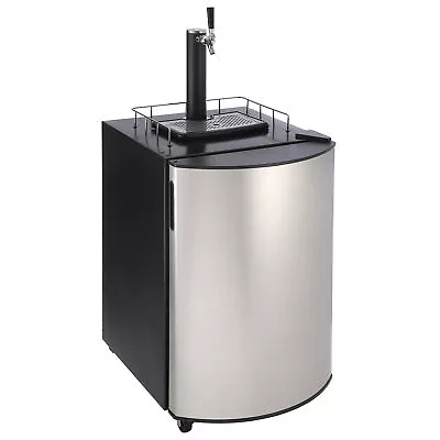 Indoor Beverage Refrigerator & Kegerator 2 In 1 Keg Beer Cooler With Single Taps • $594.69
