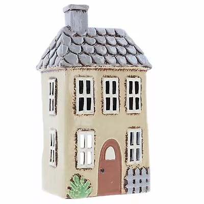 Village Pottery Cream Garden House Tealight Holder Boxed JD331001 • £19.95