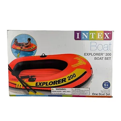 Intex Explorer 200 Boat Set Person Inflatable Raft Boat Series 6 Years And Up • $24.99