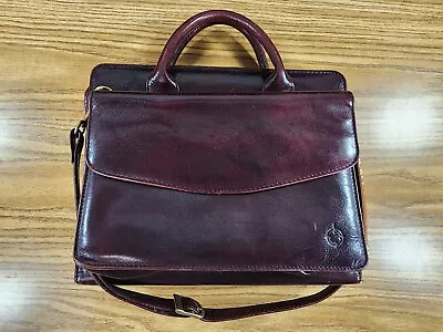 Gorgeous Franklin Covey Womens Red Leather Inner Pockets Briefcase/ Bag 11 ×9  • $39.99