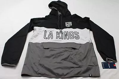 Los Angeles Kings Men's NHL Fanatics Pullover Jacket CG2 Black/Grey Medium NWT • $47.49