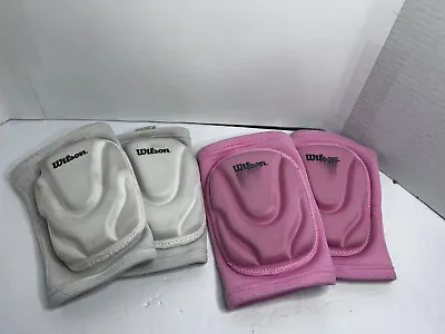 Wilson Adult Volleyball Knee Pads Pink & White  Lot • $19.99