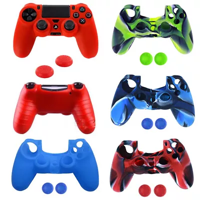 $5.10 • Buy Case Skin Grip Cover For Sony PlayStation 4 PS4 Controller Slim Pro Gamepad