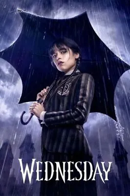 Wednesday Movie Silk Canvas Poster Jenna Ortega The Addams Family Morticia • $6.50