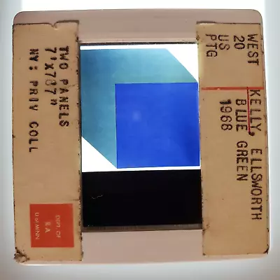 Ellsworth Kelly Blue Green 1968 Art 35mm Glass Slide V2 • $20