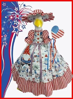 🧨Gnome 4th🧨 #209 Fits 23  AND 24  Goose Clothes Outfit Dress By Get Goosed 😉 • $49.99