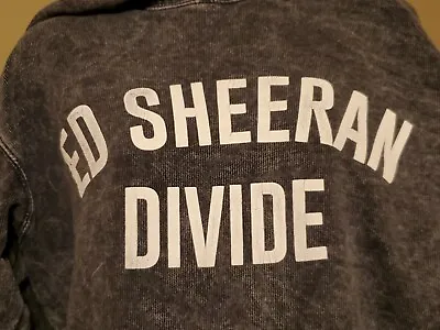 Women’s Ed Sheeran Divide Sweatshirt Hoodie Size S Gray/White World Tour Merch • £19.27