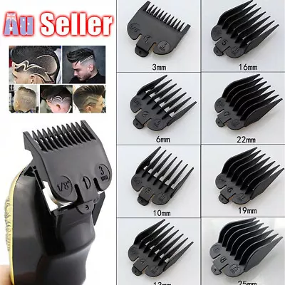 8PCS Wahl Attachment Hair Clipper Guide Limit Comb 8in1 Blades Trimmer Guards AU • $13.46