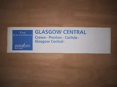 Caledonian Glasgow 298 Railway Window Carriage Label West Coast Intercity • £5.50