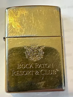 Vintage Boca Raton Resort And Casino Zippo Lighter • $85