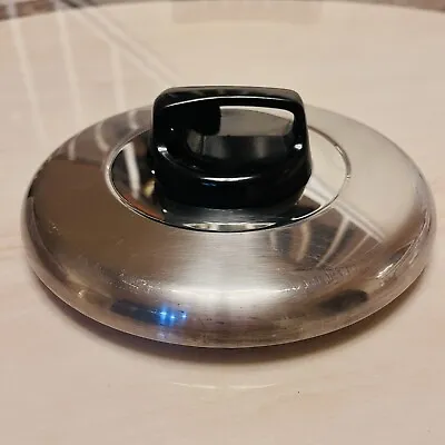 Vintage T-Fal Adjustable Vent Slide Pot Lid Stainless Steel 7  • $15