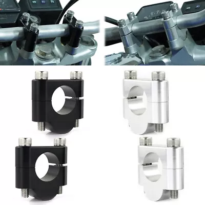 22mm 7/8  28mm 1 1/8  Motor Handlebar Riser Clamp Fit For Honda Suzuki Yamaha • $21.24