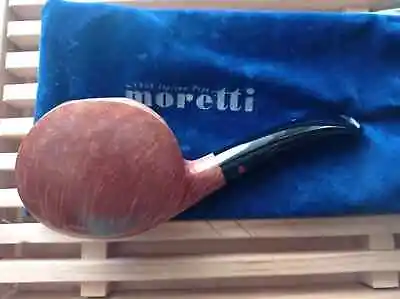 Pipe Moretti Bent Blowfish XXL Natural Briar Pipe Handmade Italy 202 Oz.29 Gr93 • $300