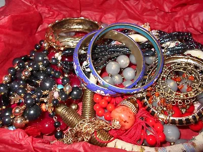 ASIAN VINTAGE COSTUME MIXED JEWELRY LOT.. Picture Is What's In Your Box... • $44.88