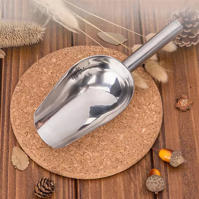 Stainless Steel Metal Wedding Candy Ice Cube Flour Hand Bar Buffet Scoop Tools • £5.45