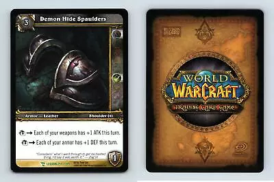 Demon Hide Spaulders #257 March Of The Legion Uncommon Warcraft 2007 TCG Card • $2.09