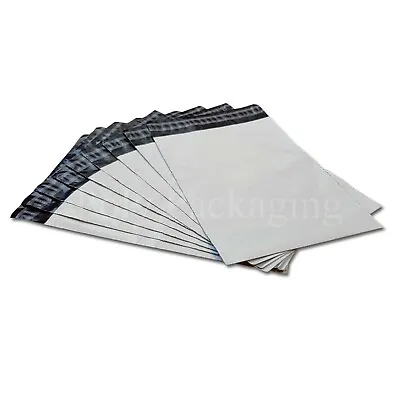 10 X WHITE Mailing Bags 17x24 (425x600mm) Royal Mail MEDIUM PARCEL Postage A2 • £5.30