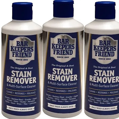 £8 • Buy 3 Pack - Bar Keepers Friend Stain Remover Original Powder 250g